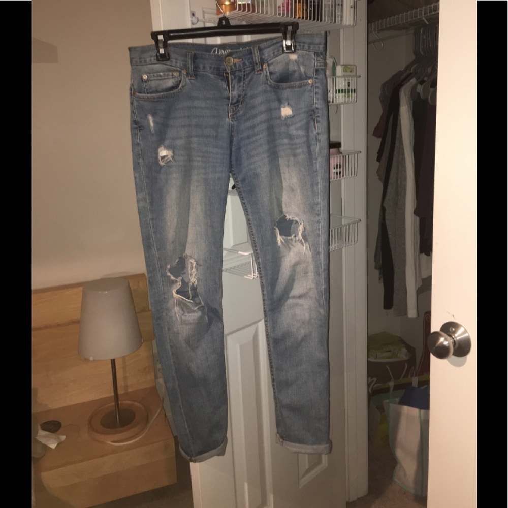 Aeropostale Ripped Boyfriend Jeans
